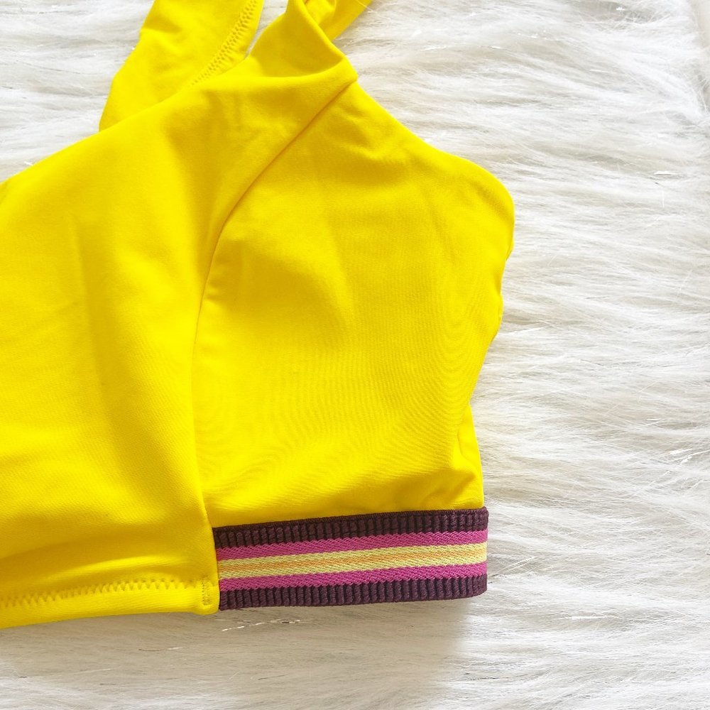 NEW Aerie Yellow Scoop Bralette Bikini Swim top - Picture 3 of 5